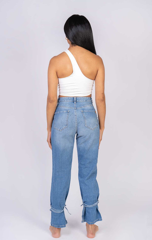 Jeans Slouchy Tiras