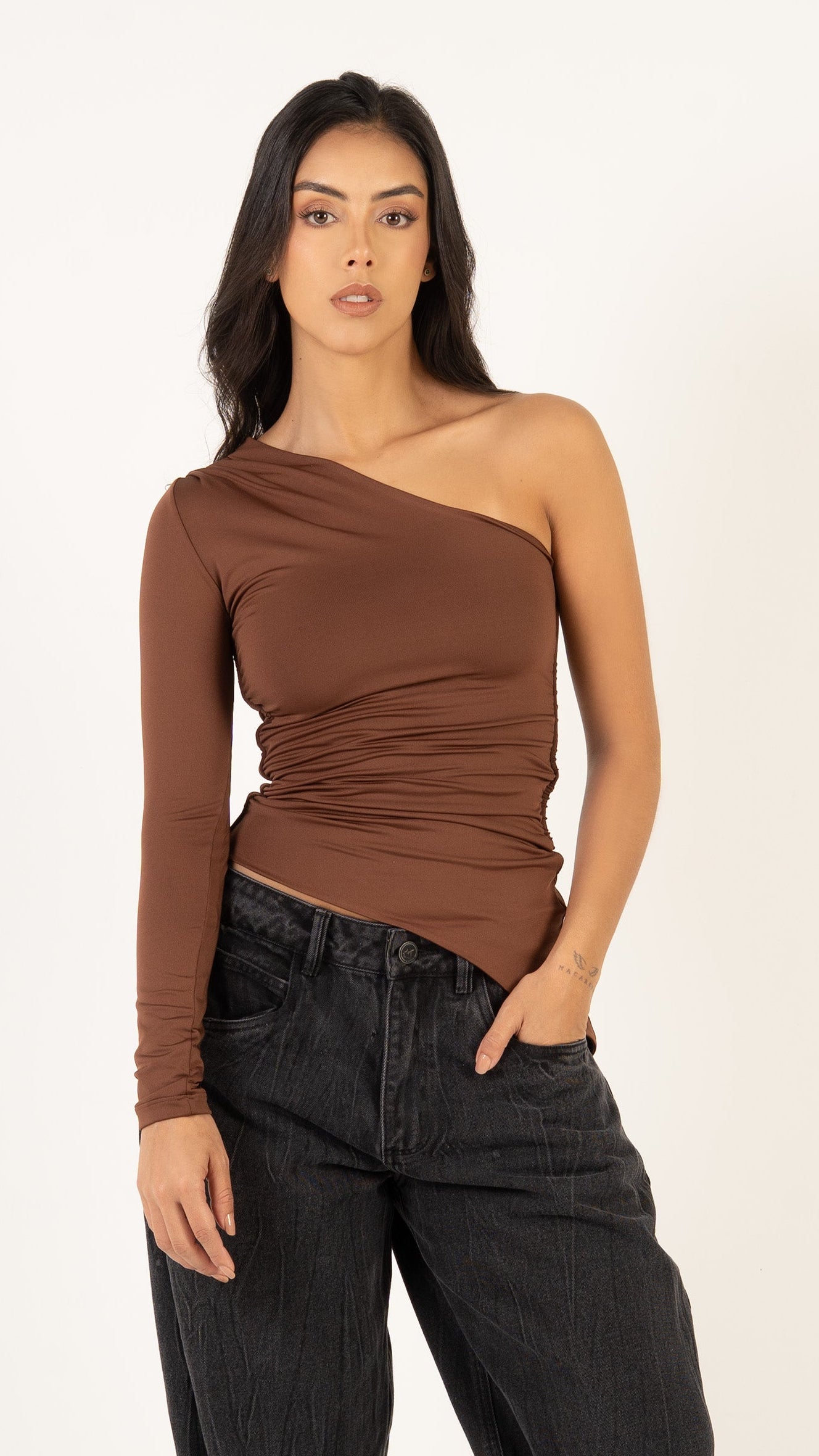 Blusa Rafaela color marfil para mujer